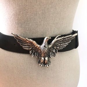 Remo Tulliani Liquid Black Genuine Leather Belt